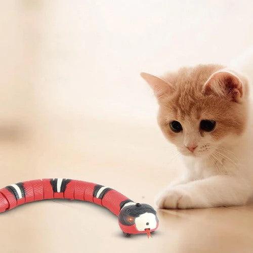 Jouet Serpent Intelligent Rechargeable Électrique pour Chats