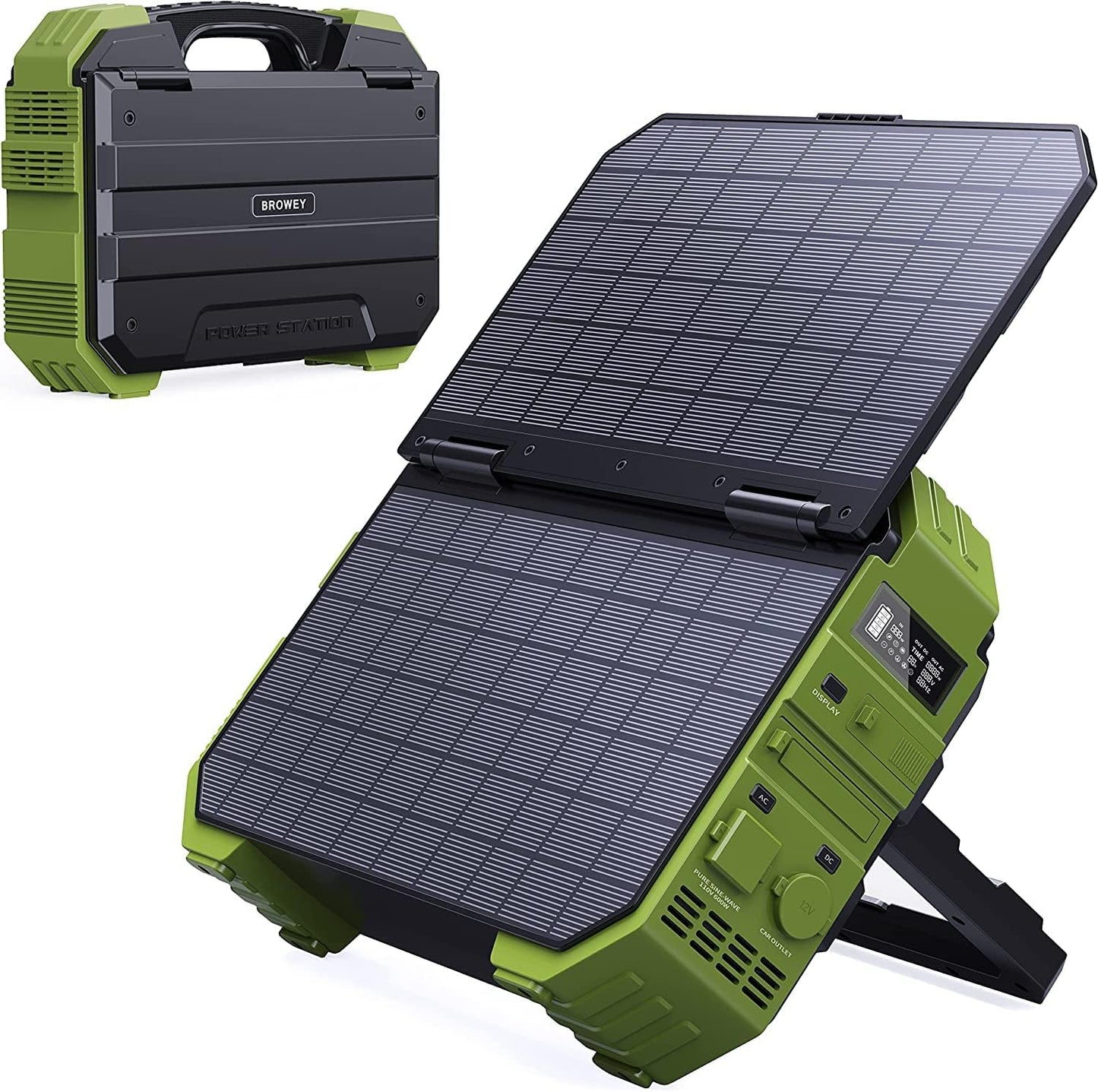 Portable Power Station with 30W Solar Panel