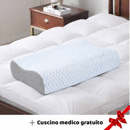 Topper materasso Cloud con cuscino medico in omaggio